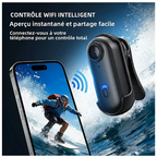 Mini Caméra d'Action 4K — Étanche 30 m, Carte 64 Go Incluse