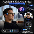 Lunettes Connectées 4K — Caméra 8 MP et Traduction