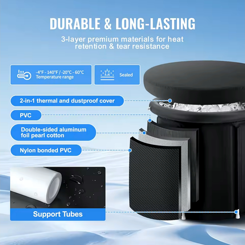 Bain Froid Portable — Cold Plunge Isotherme 3 Couches